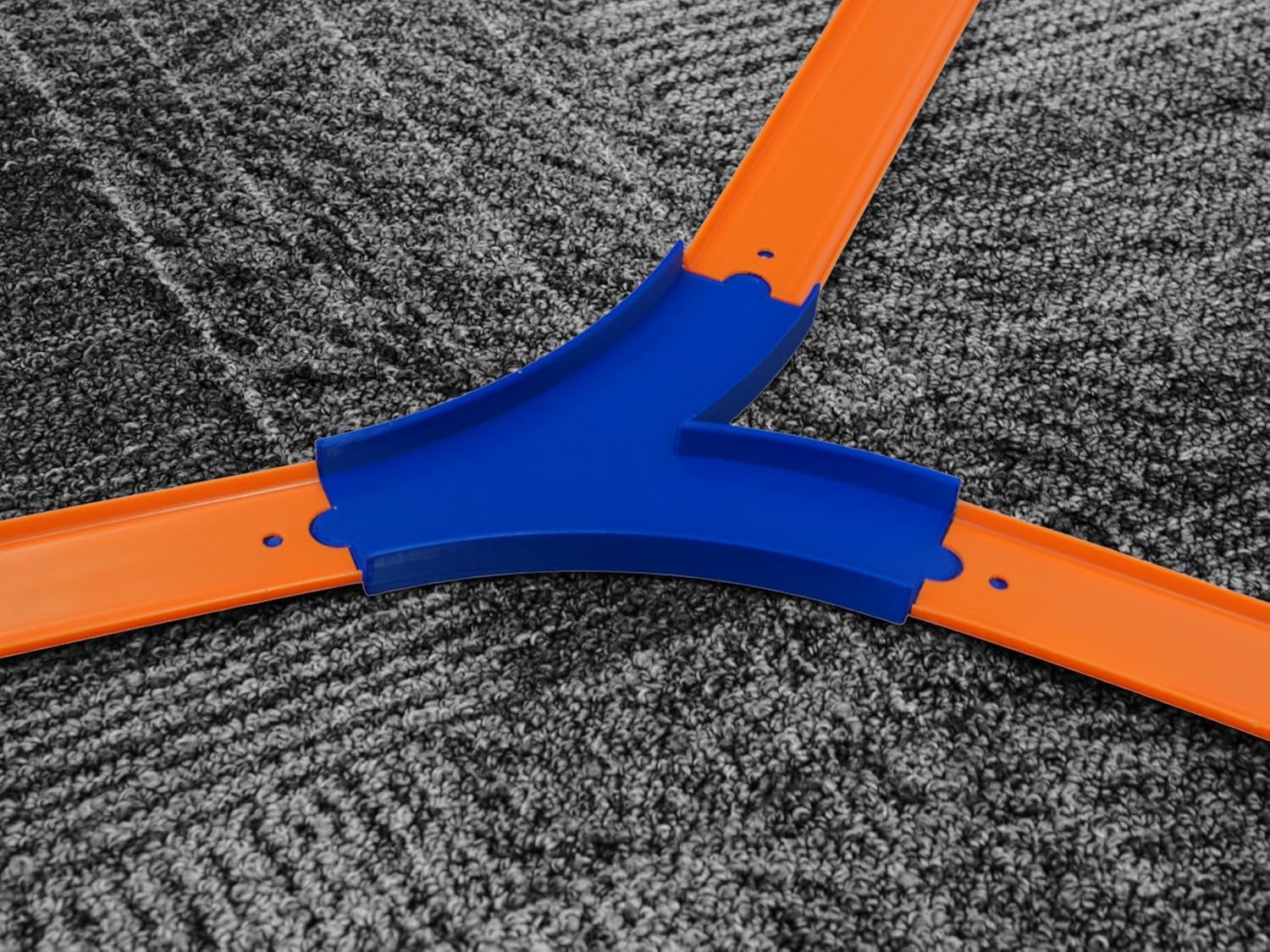 Track Add on - 2 to 1 Lane Y Merge (2 Pack) | Compatible with Hot Wheels and other 1/64 Scale Track