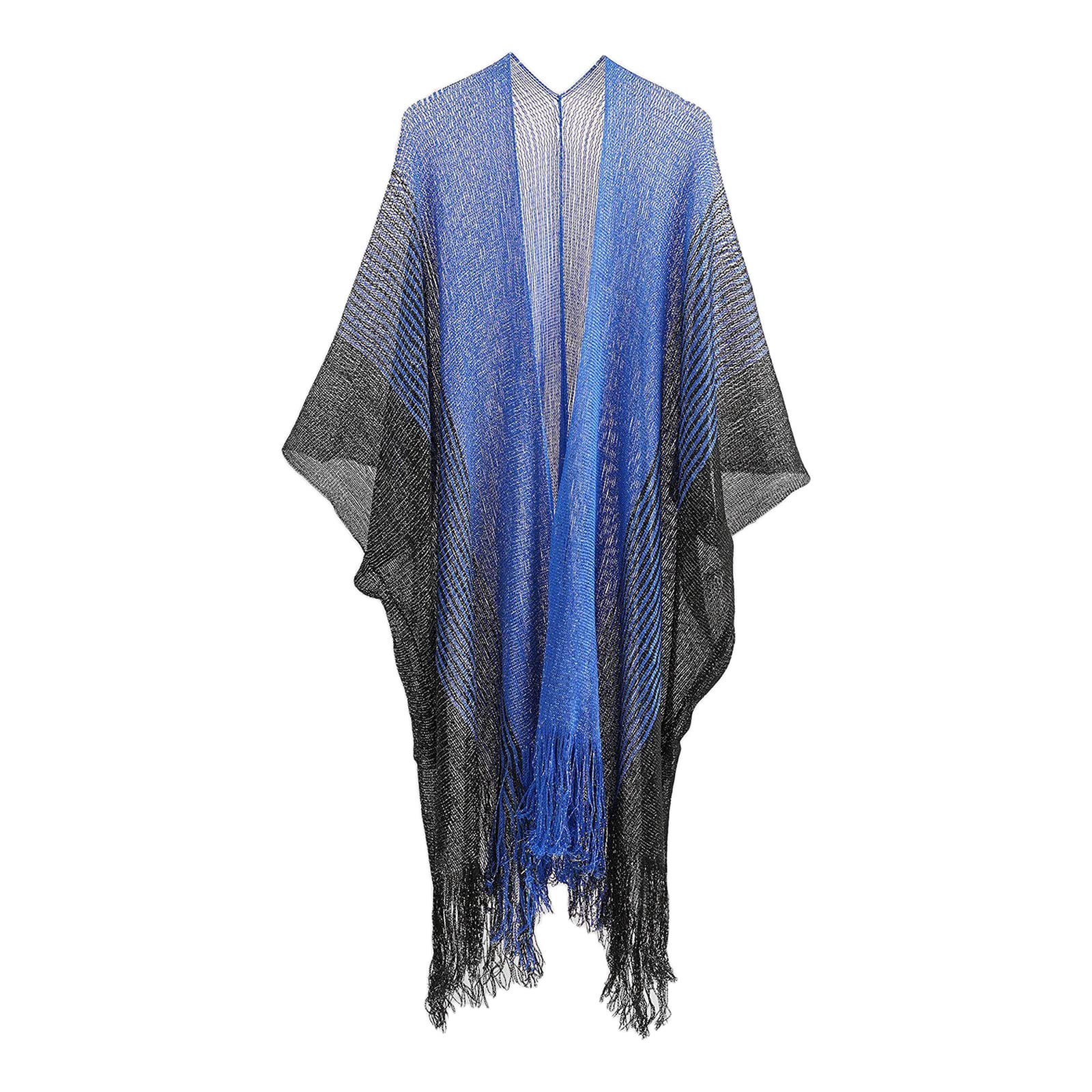 calandis CALANDIS™ Women Bikini Cover Ups Sheer Open Front Thin Kimono Sun Protection Blue | Womens Clothing-picture-12