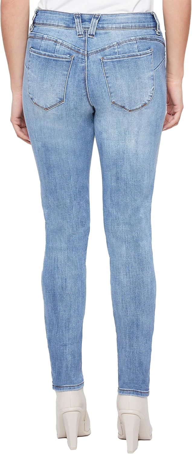 Royalty for Me Womens Royalty for Me Women's Petite Wannabettabutt Mid Rise Skinny Jeans - Image 3