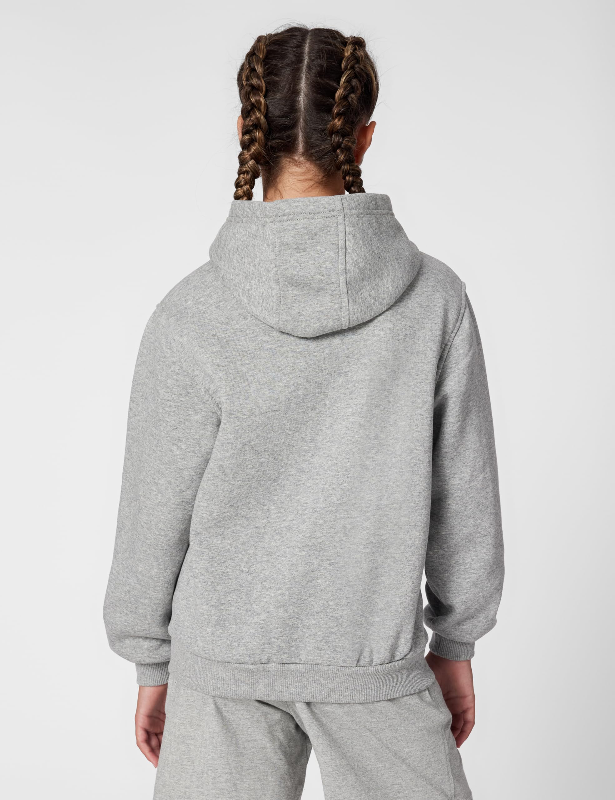 Nike Felpa da Ragazzi con Cappuccio e Zip Club Fleece Grigia