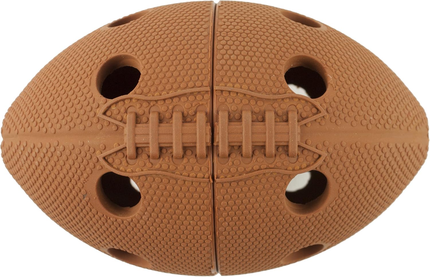 petprojekt Football Tretball Dog Treat Ball, Brown