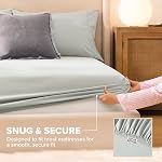UGG Hedi Full Sheet Set 4-Piece Luxury Cooling Sheets Deep Pockets Premium Bedding with 2 Pillow Shams Hypoallergenic Machine Washable Soft Lightweight Bed Set for Bedroom, Full, Mineral Green