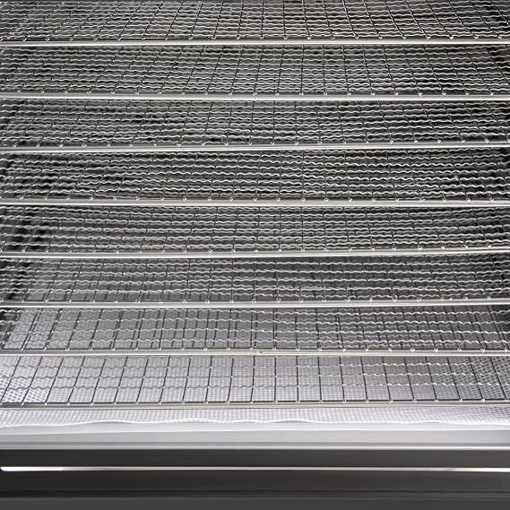 Food Dehydrator, Machine Compact Dehydrators for Food and Jerky Fruits Veggies 700W Dehydrated Dryer Stainless Steel Trays Dryer Machine 24H Timer Temperature Control (8, layer Silver, Black)