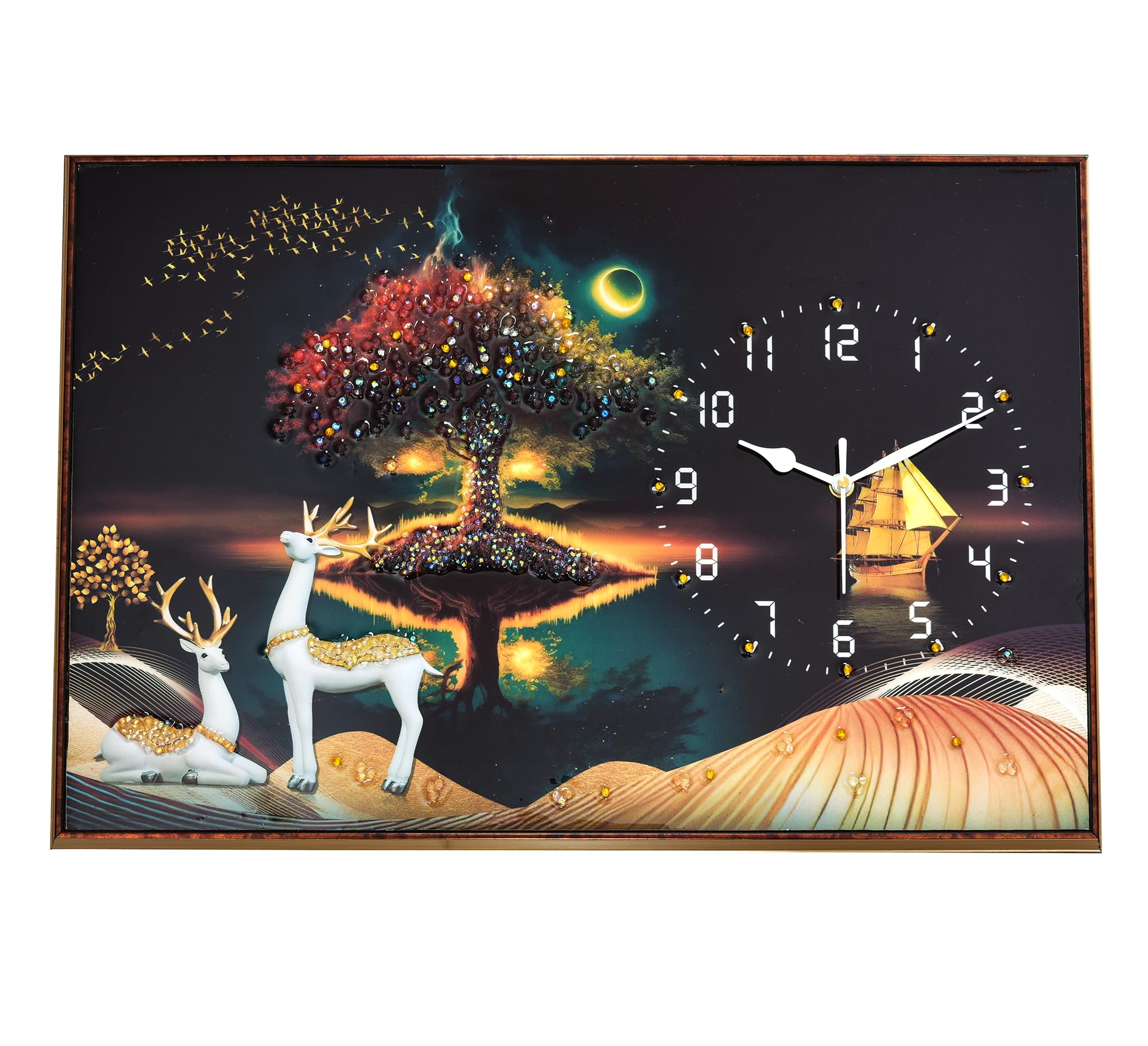 See full amazon price history chart for Vaansh Resin Wall Clock With Photo Frame Strange Scenery Picture With Wall Clock || Photo Frame Scenery || Wooden Wall Clock (Deer With Nature, Analog, 43 Cm) Vaansh Resin Wall Clock With Photo Frame Strange Scenery Picture With Wall Clock || Photo Frame Scenery || Wooden Wall Clock (Deer With Nature, Analog, 43 Cm) (B0D5773NMS) Amazon Price History, Amazon Price Tracker