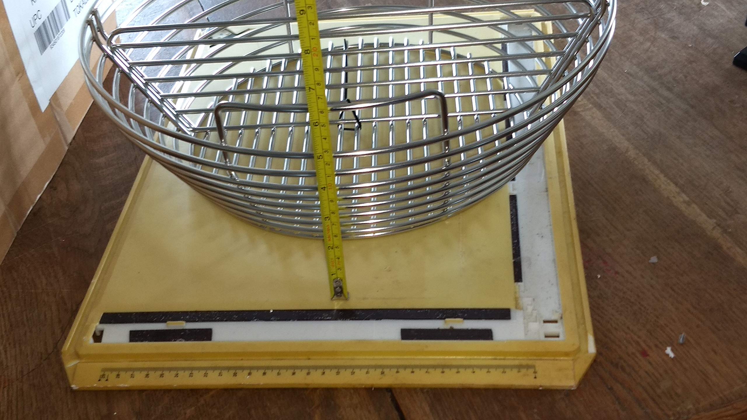 YNNI KAMADO TQKAB25 Panier à cendres pour grilles de 63,5 cm + Grille de séparation centrale amovible