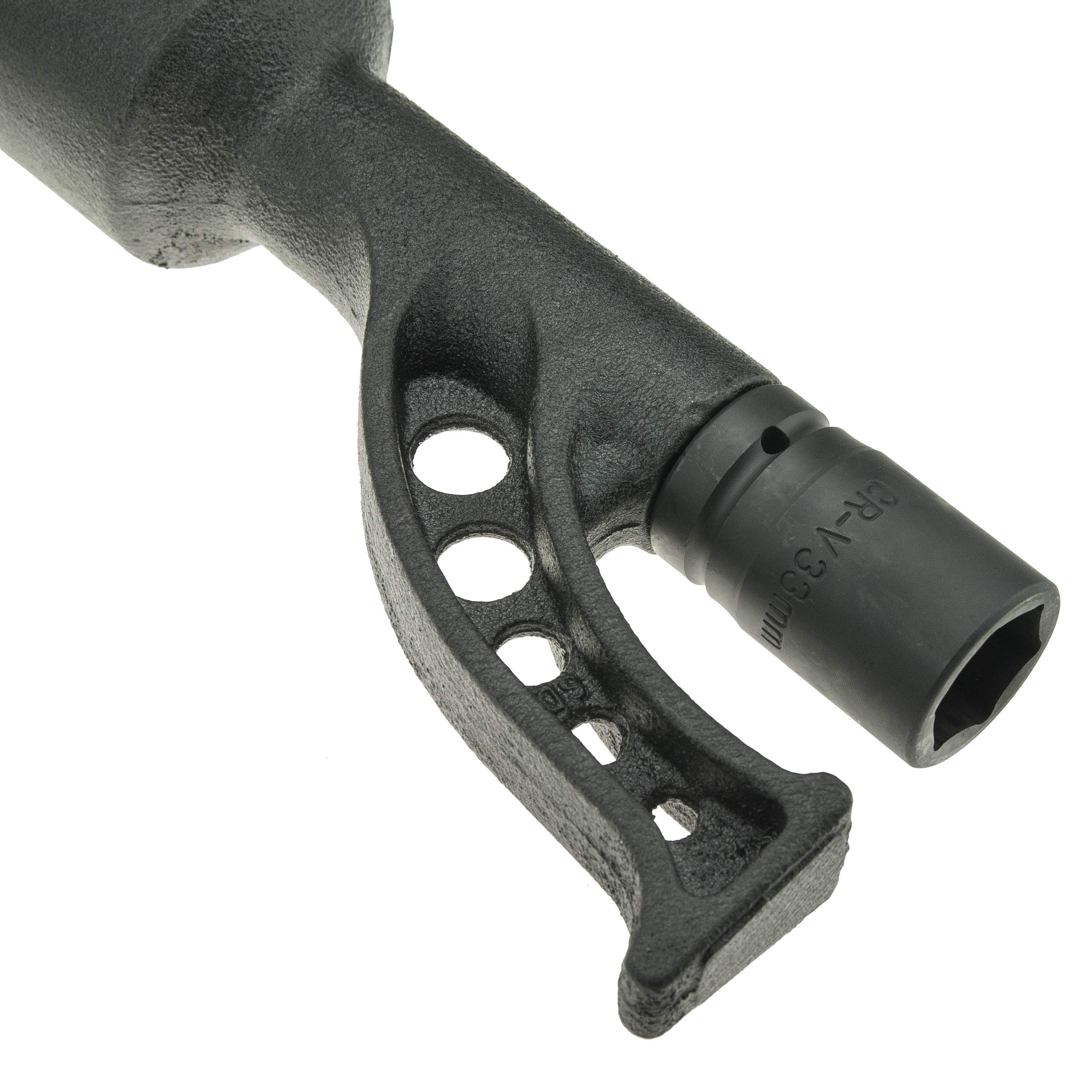 Stix STT-78-8000 Nm - Multiplicador de par con accionamiento de 1" (incluye llave de vaso de 1" CR-MO 24-38 mm, para ruedas de camiones, tractores y vehículos de construcción)