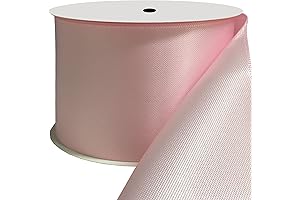 Duoqu Pink Ribbon Double Face Satin 2 Inch