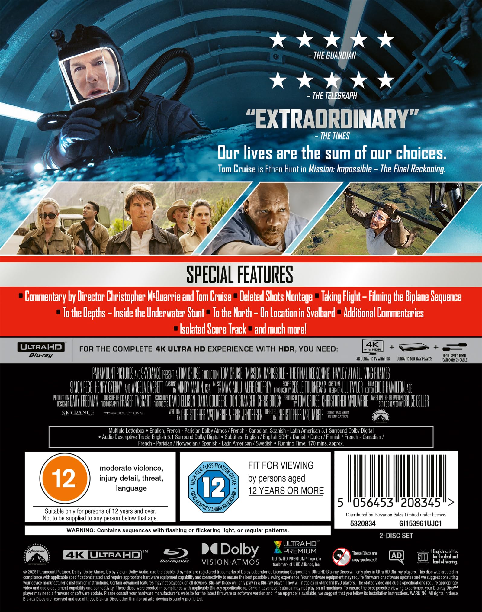 Mission: Impossible - The Final Reckoning 4K UHD Steelbook [Region A & B & C]