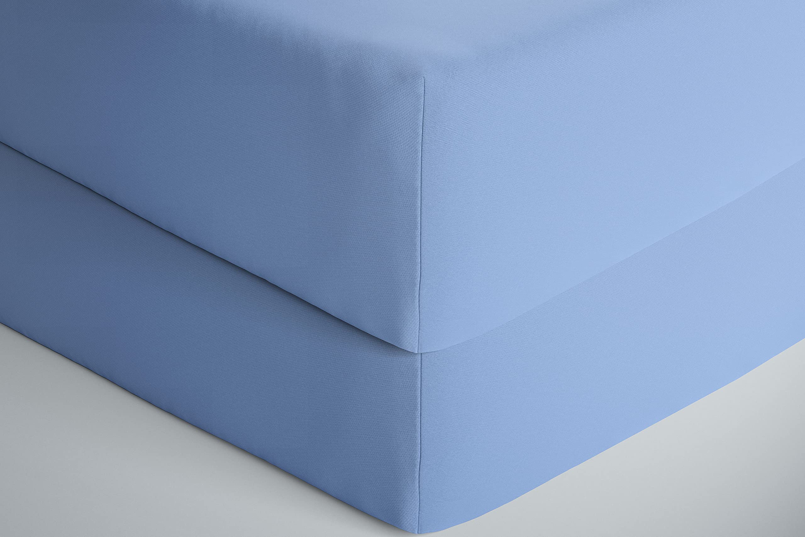 Night Comfort L Blue Nightcomfort Pack Of 2 Soft Polycotton Cot Bed Fitted Sheets For Baby Crib Bedding | Anti Allergy, Breathable, Lightweight Baby Crib Fitted Sheet For Infants, Newborns, Toddlers (, 70 X 140 Cm)