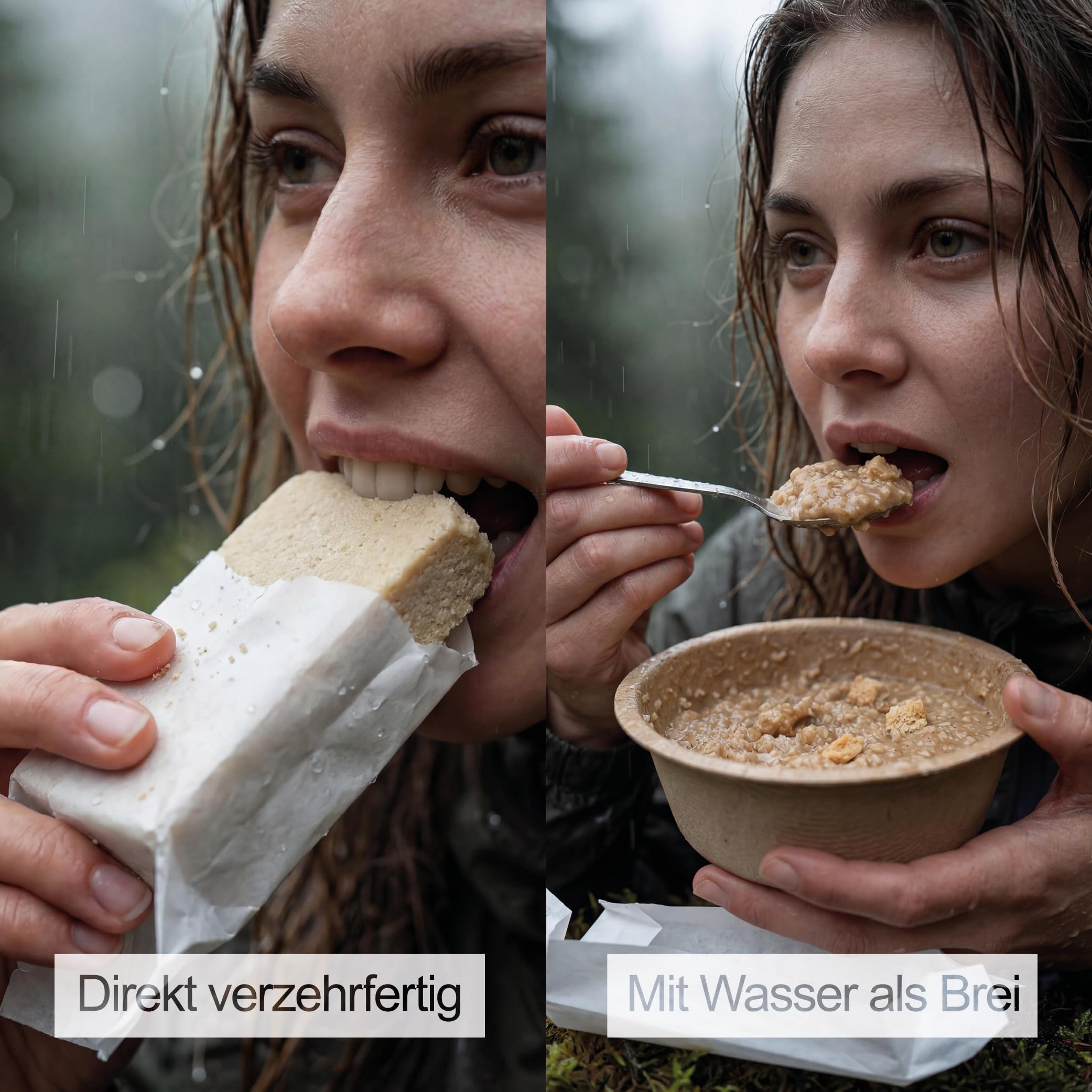 GS-10 & BP-ER Emergency Food Set 48x 500g – 20 Jahre Langzeitnahrung zur Krisenvorsorge & Blackout – Sofort verzehrfertige Notration, vegetarisch, lange haltbar – Survival Food für den Notvorrat
