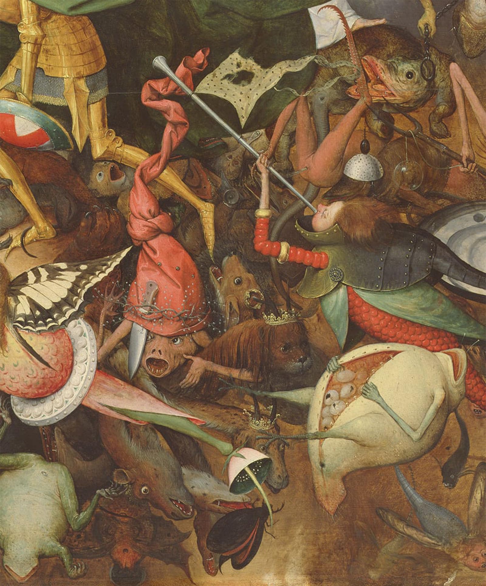 POSTERIIk Famous Modern Artwork Art Mural the Fall of the Rebel Angels by by Pieter Bruegel the Elder Oil Paintings Pictures for Home Decor 60x90cm