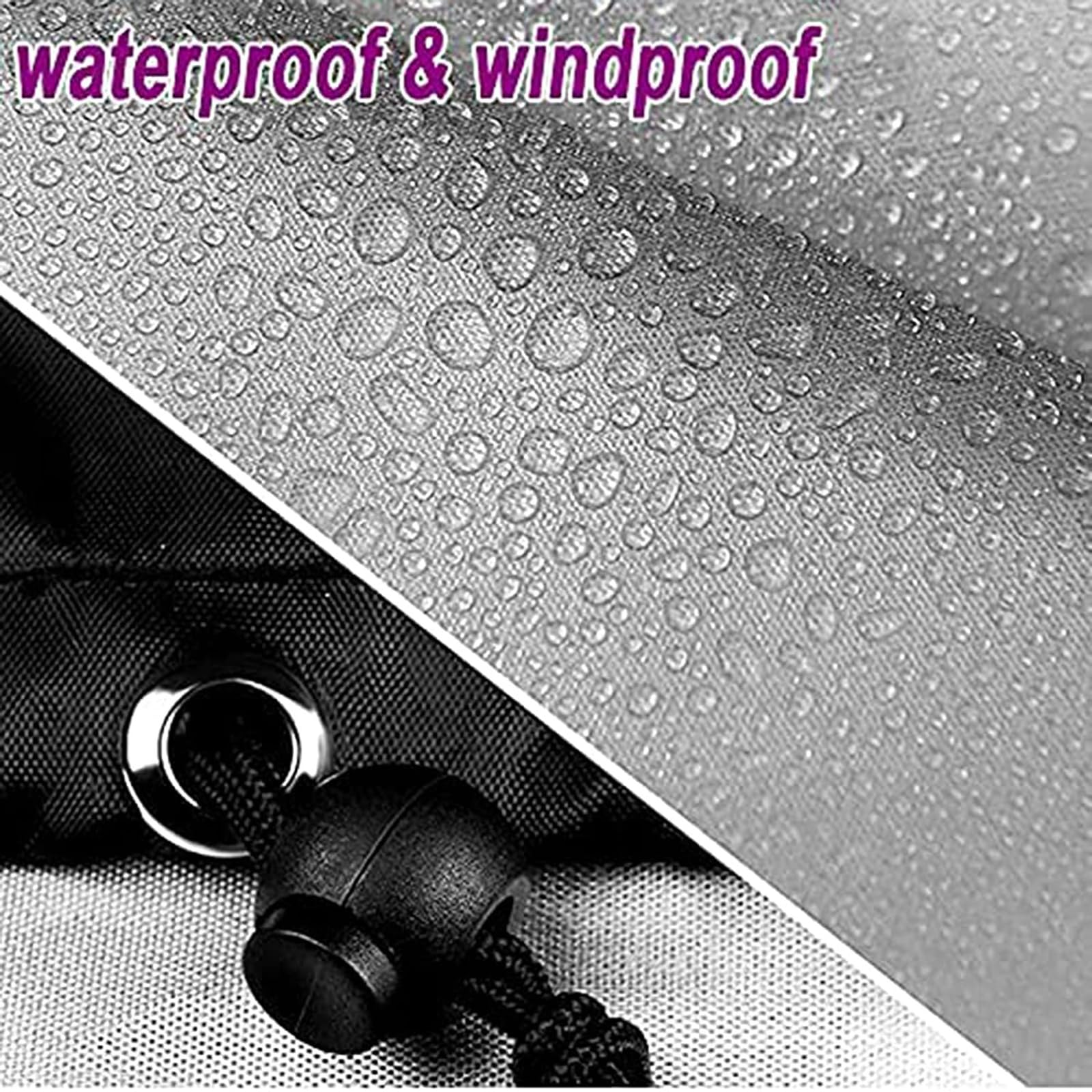 Copertura Telescopio da Esterno 420D Oxford Tessuto Antipioggia Antipolvere Resistente al Sole Borsa Cappuccio con Coulisse Regolabile Telo Copertura Telescopio,47 * 63inch,Silver