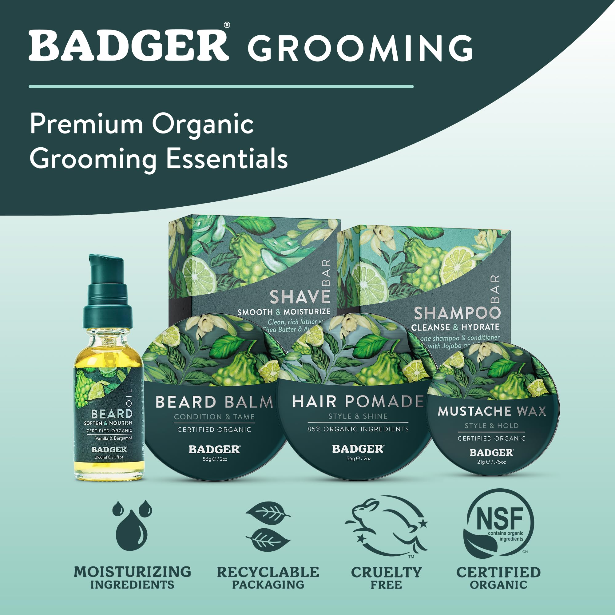 Navigator Class Man Care Beard Conditioning Oil Badger butelka 1 oz
