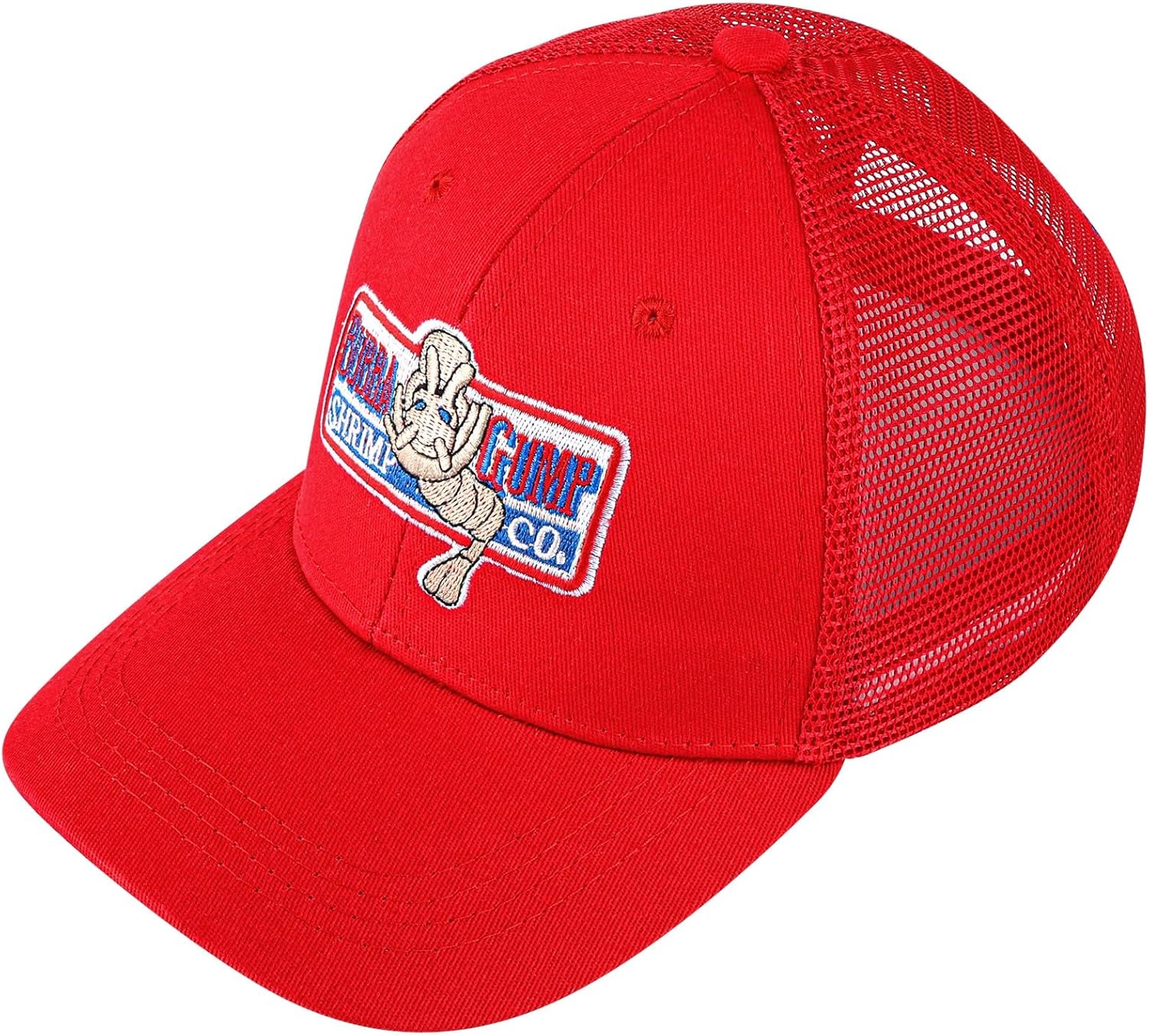 Bubba Gump Shrimp Hat Mesh Back, Adjustable Forrest Embroidered Gump Baseball Cap, Snap On Unisex Style Halloween Cosplay Costume Dad Hat for Men Women, with Labels - Image 3