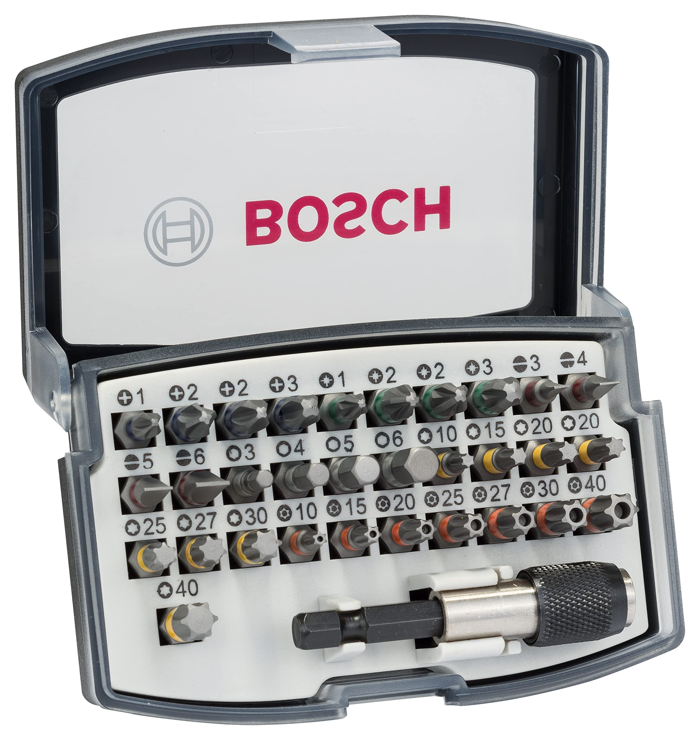 Bosch Professional 5-teiliges RobustLine Bohrer Set mit L-Boxx (für Multimaterial, Holz, Metall, Zubehör Bohrmaschine)