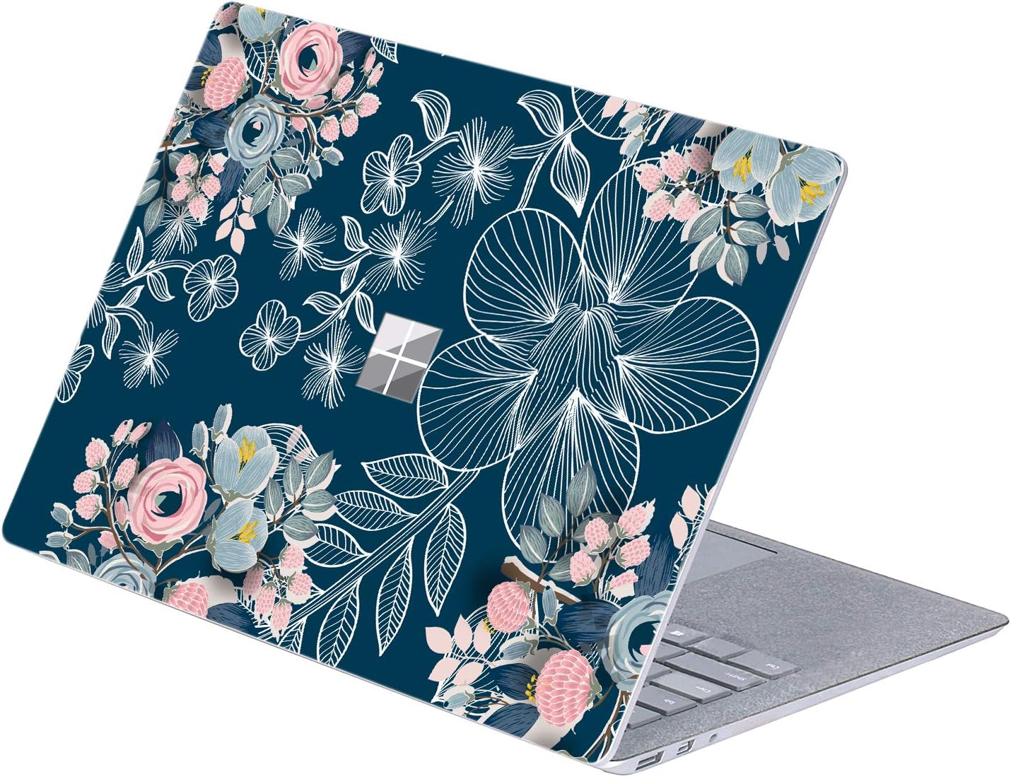 Top Side Stickers Laptop Decals for 13.5 inch Surface Laptop 5 4 3 2 1 (2023-2017 Released) Anti Scratch Vinyl Protective Skin Cover, DO NOT fit for 15 inch Surface Laptop