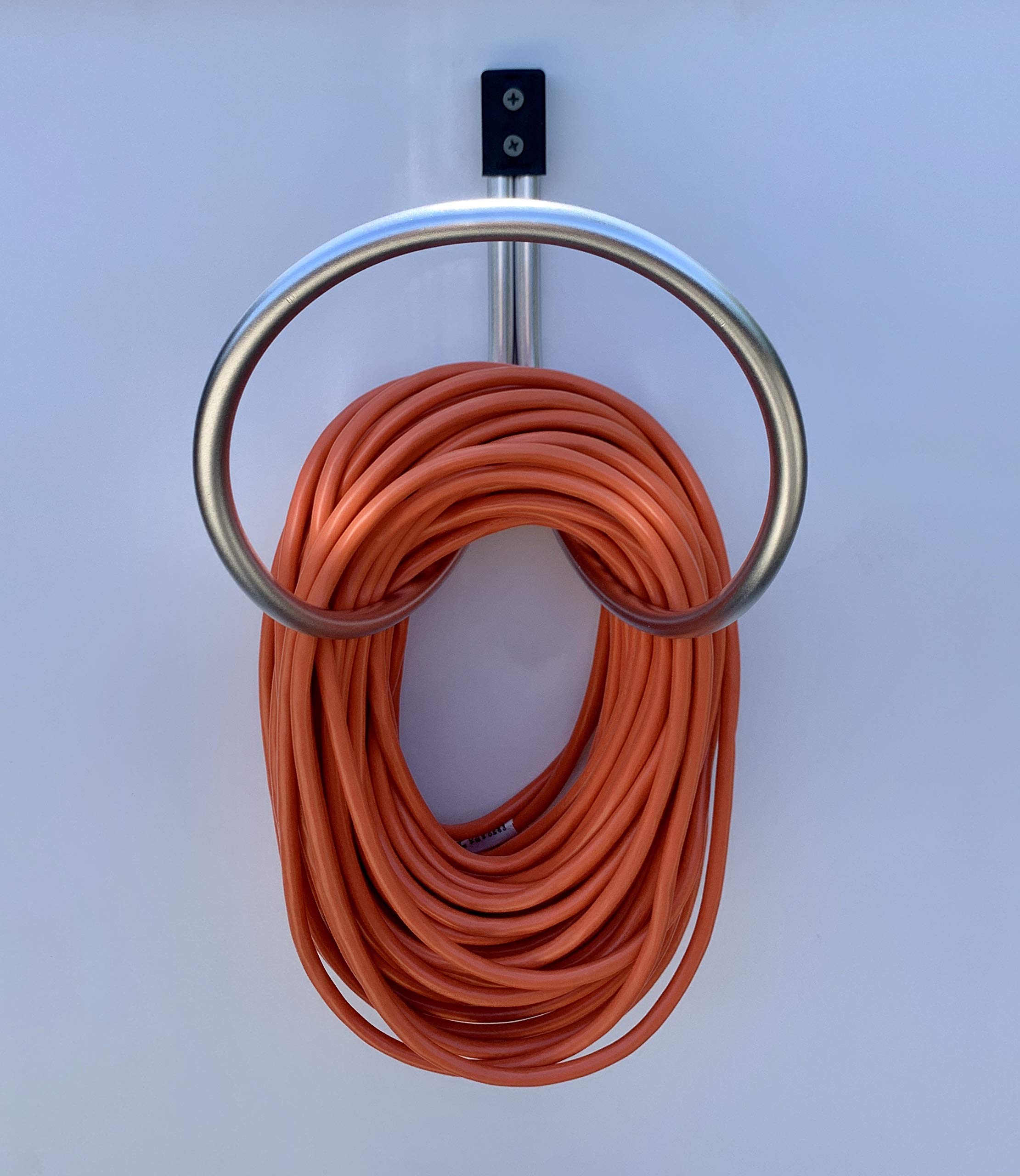 UpCaddy One Hose Hanger Wall Mount, Holds 25 to 125 Feet of 3/4 Inch Hose Aluminum Hose Hook