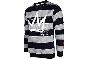 CREWNECK 9102 Mens Basquiat Sweatshirt - Urban Hip Hop Premium Fleece -...