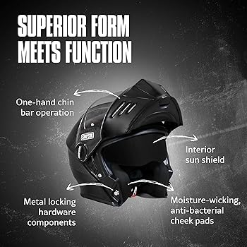 Amazon.com: Simpson Mod Bandit Carbon Fiber Modular Motorcycle