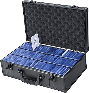 D DACCKIT Toploaders Storage Box, Holds 730+ Toploaders, Top Loader Storage Case for 3" x 4" Rigid Card Holders for Trading Cards or Sports Cards in 3 x 4'' Toploaders