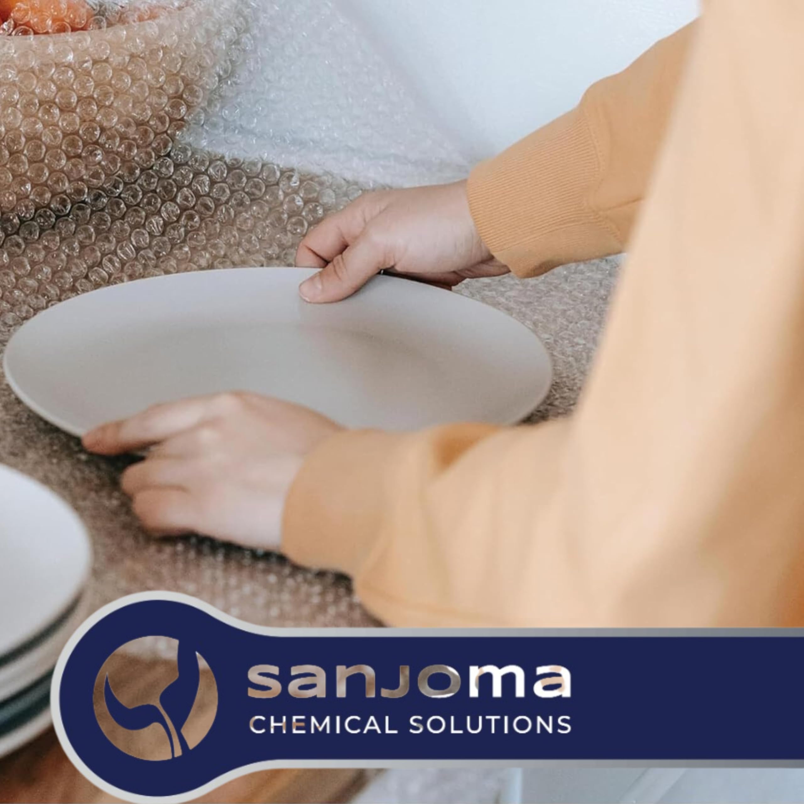 SANJOMA Bobina de Papel Burbuja para Embalaje | Plástico de Burbujas Protector para Envíos, Mudanzas y Almacenaje | Rollo de Burbuja Antigolpes y Antirrayas, Fácil de Usar (100 cm x 100 m)