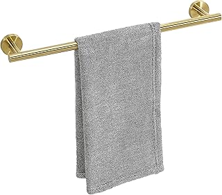 Brushed Gold Towel Bar, 18 Inch Towel Racks for Bathroom Wall Mounted, T...