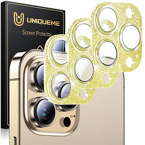 Miniatura 572 de UniqueMe [Paquete de 3 protectores de lente de cámara compatibles con iPhone 14 Pro Max/iPhone 14 Pro, vidrio templado, [compatible con fundas]