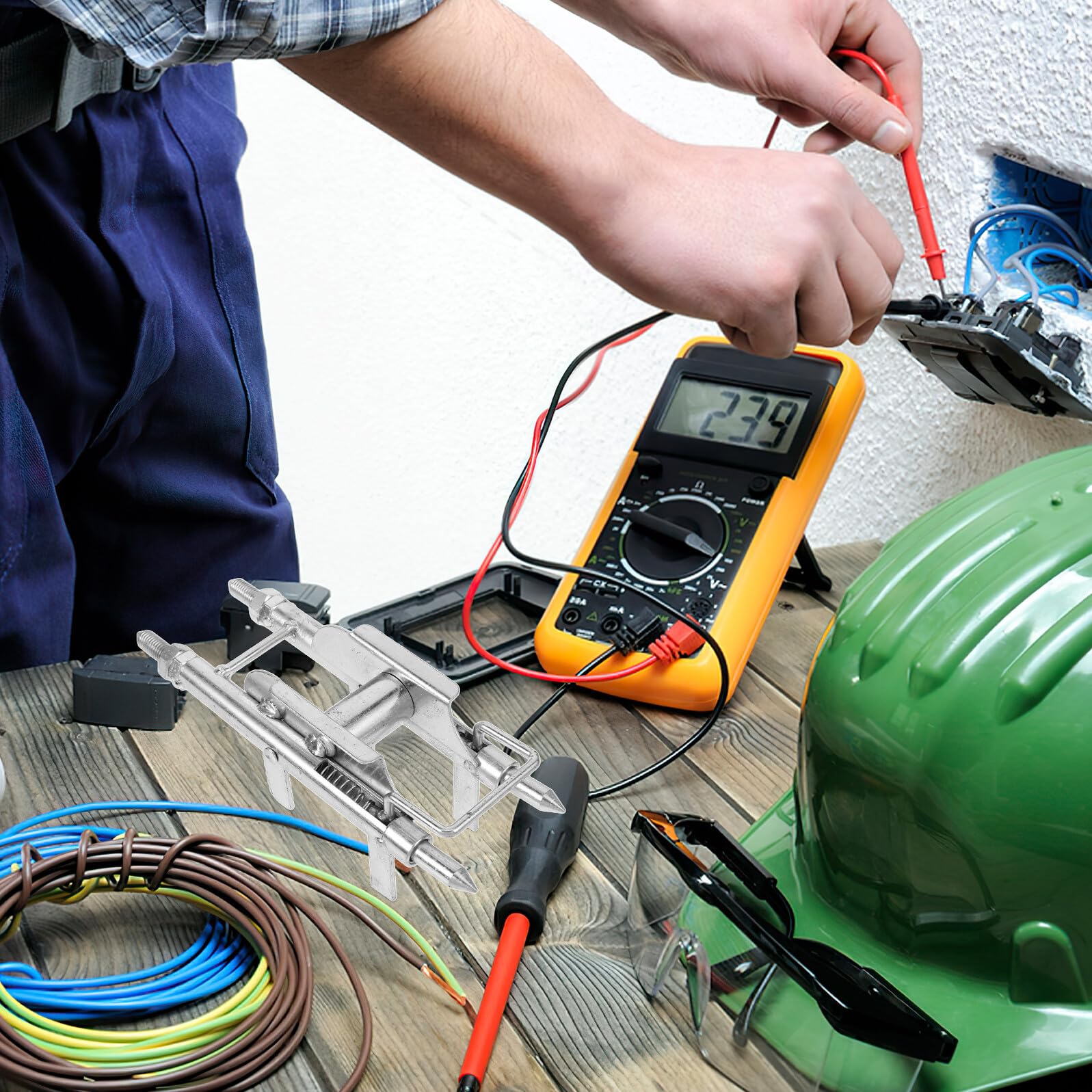 Toddmomy Metall Drahtzieher und Gewindewerkzeug für Verteilerkasten mit Schneller Kabelzughilfe und Einziehhilfe für Einfache Installation im Elektrobereich