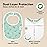 8-Pack Organic Baby Bibs for Boys, Girls - Soft Cotton Drooling and Teething Bibs for Baby Girl & Boy, Extra Absorbent, Easy to Clean & Put On for Toddler, Newborn, Infant 0-24 Months (Mesozoic)