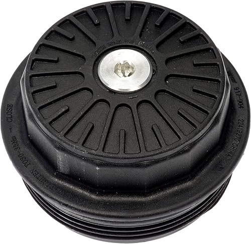 Dorman 917-004CD Tapa de filtro de aceite, plástico compatible con modelos seleccionados Ford/Mazda/Mercury