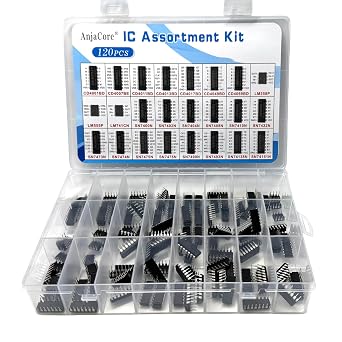 24 Models 120pcs IC Kit - SN7400 SN7404 SN7490 SN7474 LM555 LM358 LM741 CD4017 CD4001 Digital Logic Component
