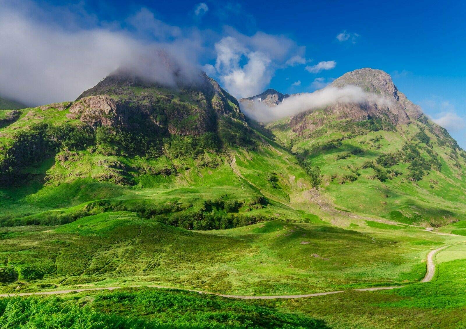 Destination Vinyl Posters A4| Glencoe Mountains Poster Size A4 Scotland Nature Poster #12551