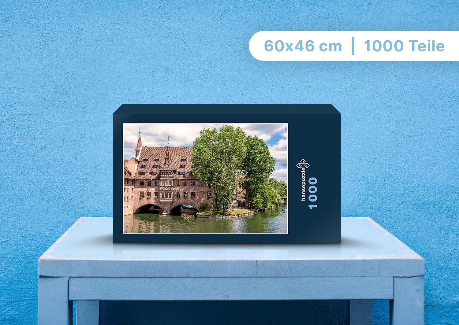 Hansepuzzle Nürnberg Puzzle 1000 Teile – 60x46 Cm, Mit Aufbewahrungsbox & Wiederverschließbarem Beutel