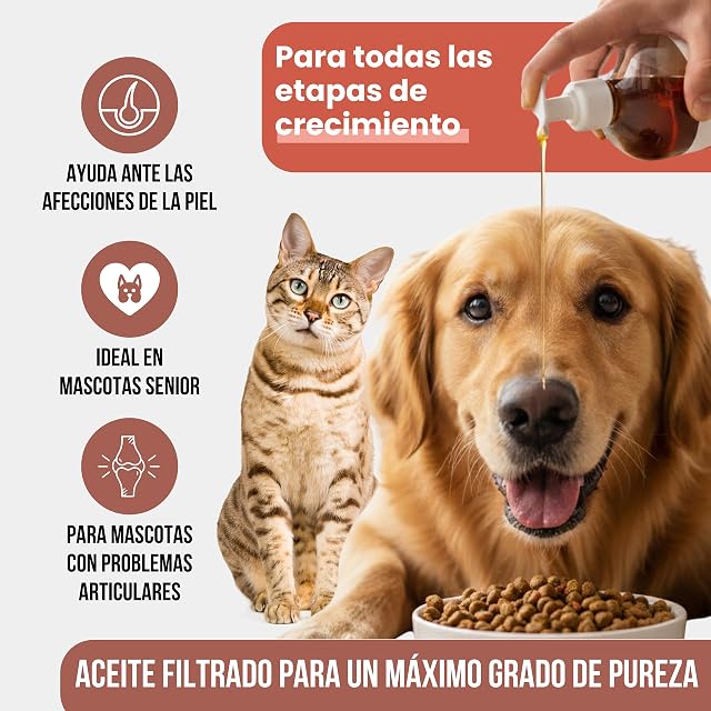 Foto 6 de 8 de Bioky Aceite de Salmón Premium para Perros y Gatos 1L - Omega 3 EPA y DHA
