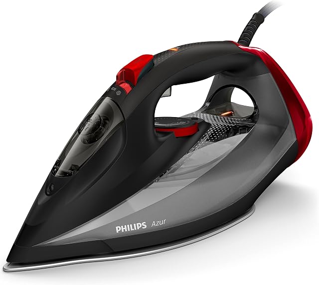 Philips Azur Steam Iron - 250 g Steam Boost - 2600 W - With SteamGlide Soleplate - 2.5 m Power Cord - Water Spray (GC4567/86)