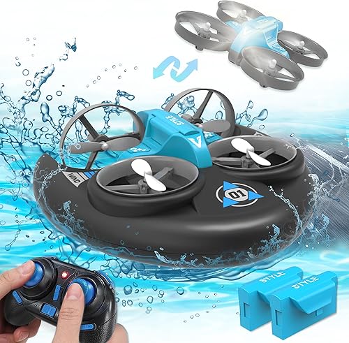 Juguetes de control remoto 3 en 1 Sea Land Air, juguetes interactivos de piscina, regalos para niños de 8 años en adelante, barco a control remoto