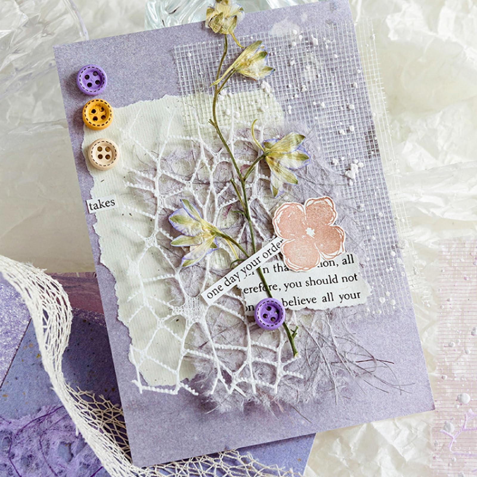 156 arkuszy teksturowanego papieru do scrapbookingu i tkaniny siatkowej, różne zestawy + 30 guzików, 6 sztuk, mieszany specjalny papier do samodzielnego scrapbookingu, planera, pocisków, dziennika,