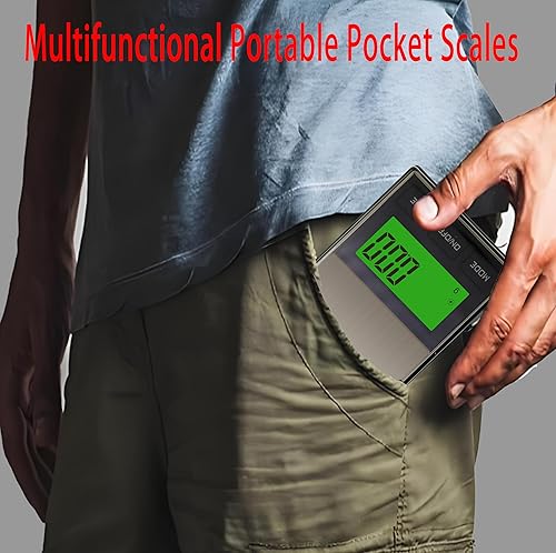 Miniatura 6 de Báscula digital de bolsillo, escala de gramos, 35.27 oz x 0.00 oz, báscula de alimentos, báscula de joyería, báscula de café, báscula de cocina para