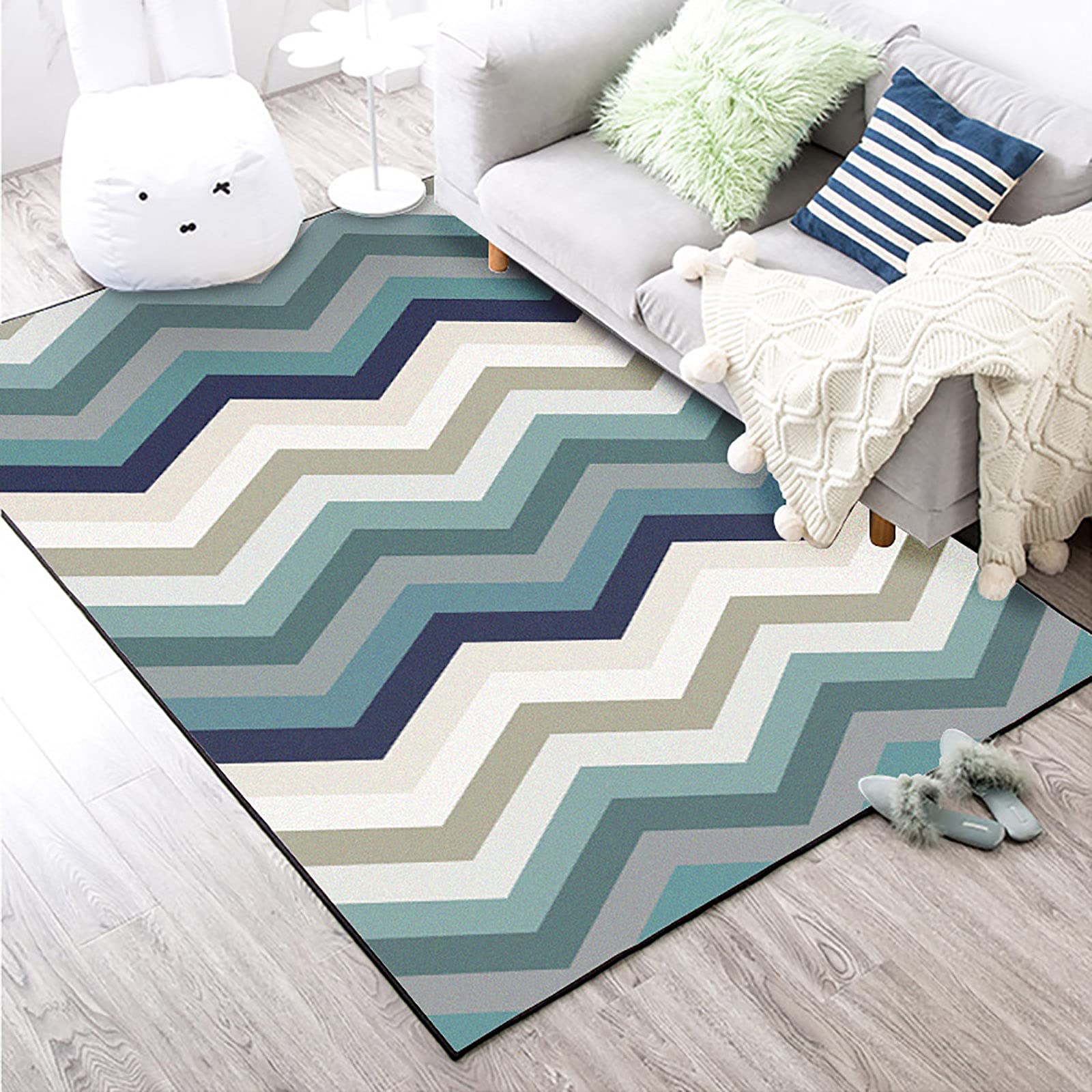 Tapis cuisine design moderne lavable pour éliminer les taches de salle de bain