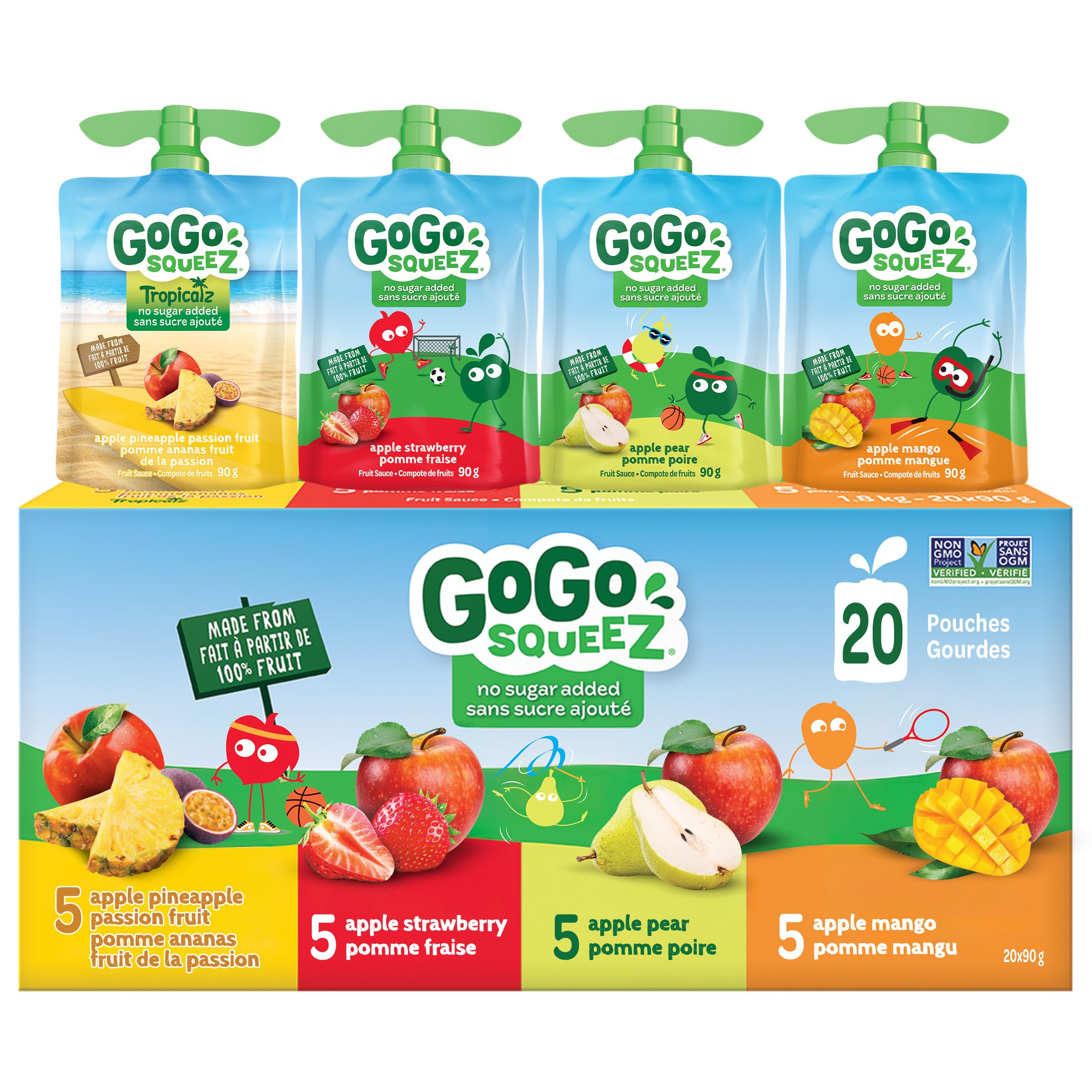 GoGo squeeZ Fruit Sauce Variety Pack