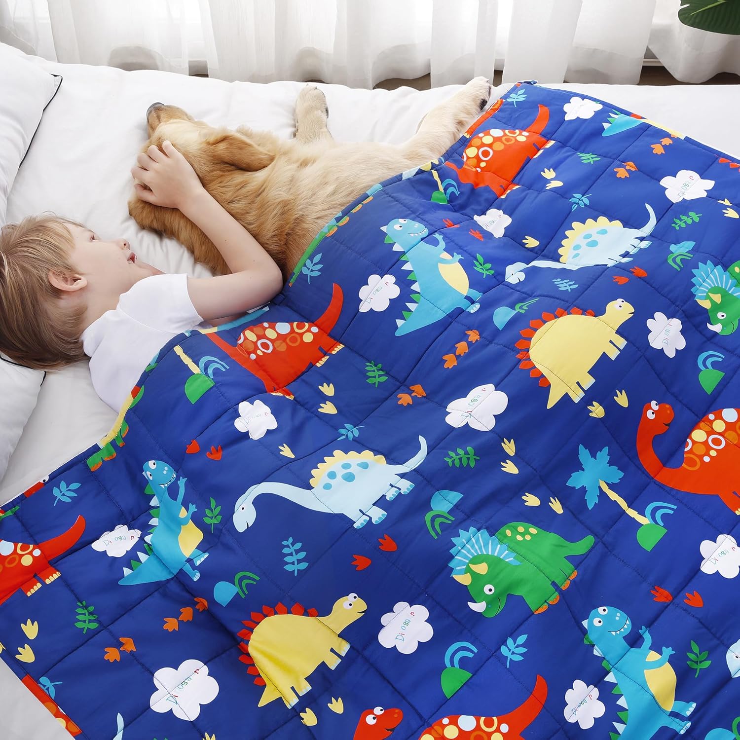 ROKDUK Weighted Blanket Kids 3 Pounds 36x48 in 100 OekoTex Natural