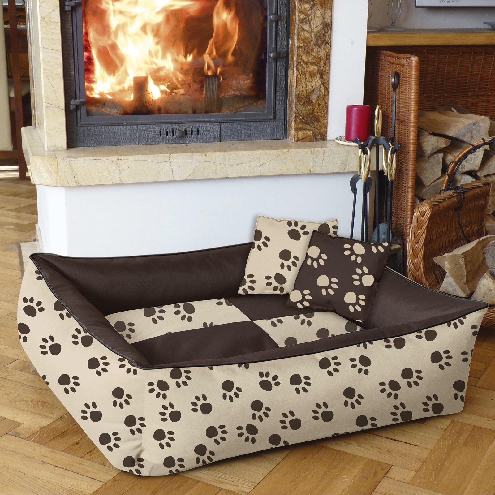 Maximum Pet Products Hundebett Wasserdicht & Robust – Größe XXL (ca. 120x75x5 Cm), Braun, Für Innen & Außen, Schmutzabweisend, In UK Hergestellt