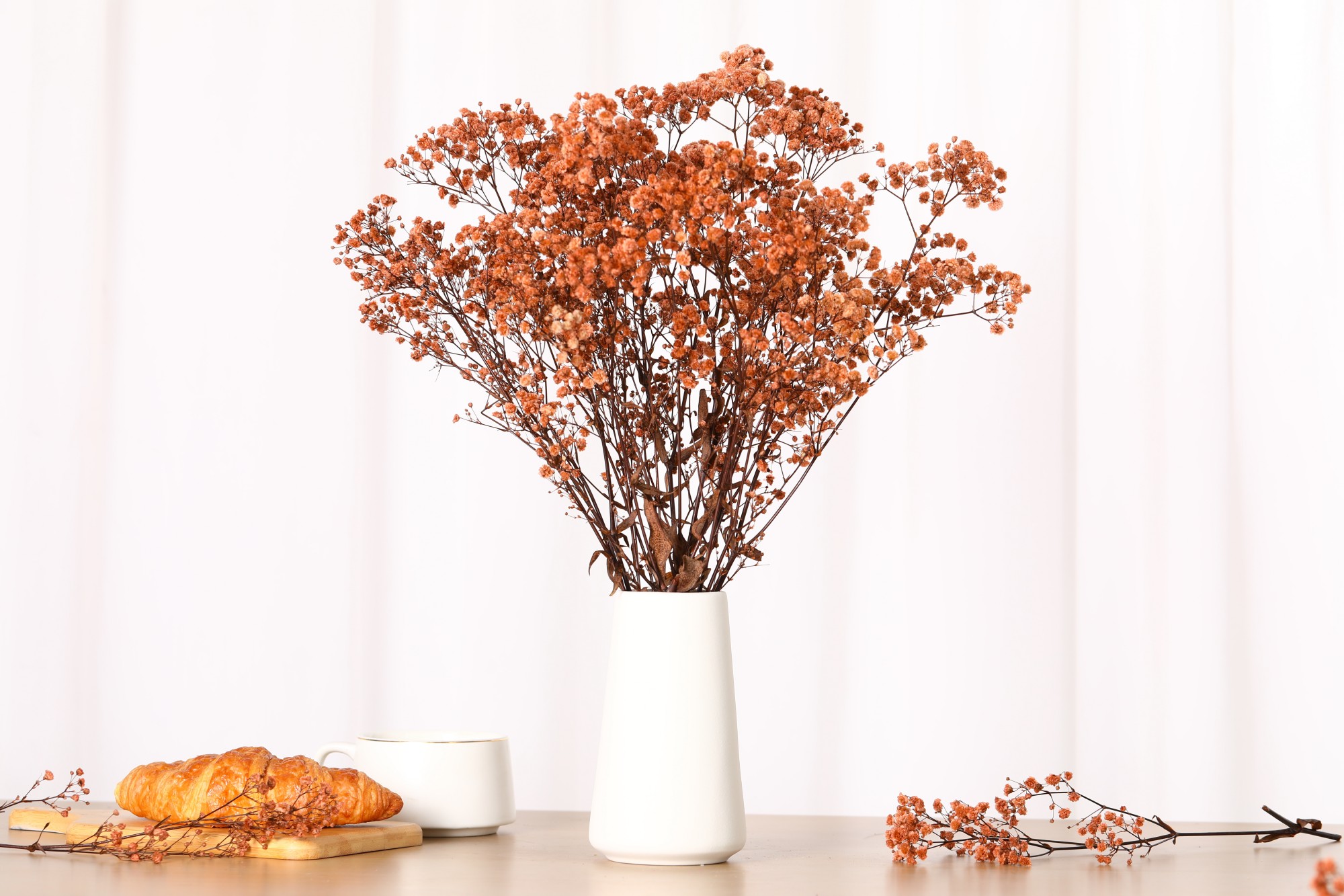 Ramo Flores Secas Babys Breath 17" Natural 2oz miniatura 7