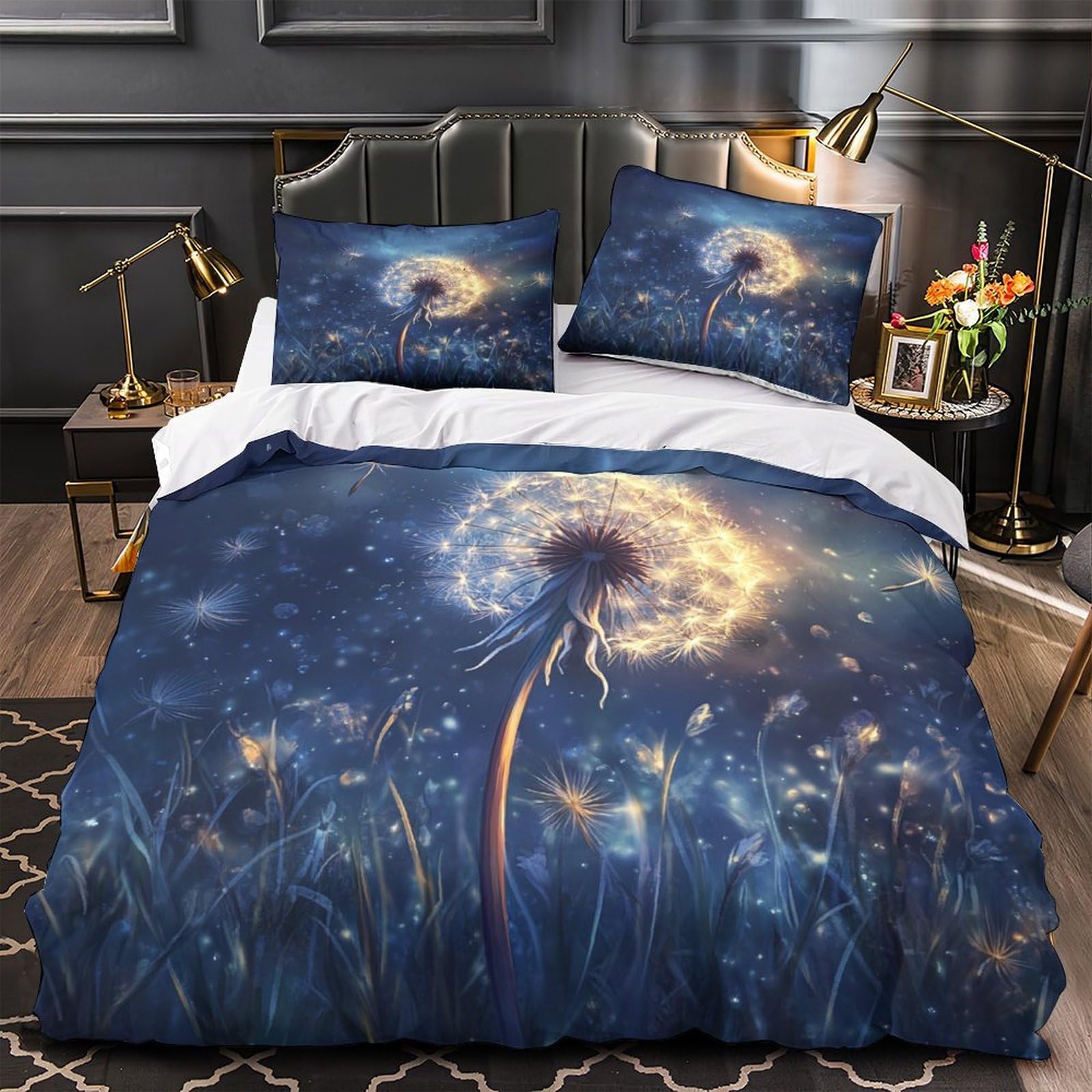 Housse de couette ado pissenlit 3D pour transformer une chambre single