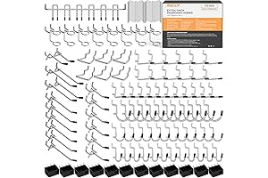 INCLY 1/4 Inch Pegboard Accessory Kit: The Ultimate Garage Organizer Solution
