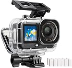 FitStill 60M/196FT Trousse de plongée pour DJI osmo Action 5 pro/4/3, Logement étanche + Poignée de flottaison + Filtre de plongée pour tirer sous l'eau DJI Décision 5pro/4/3 Accessoires de protection