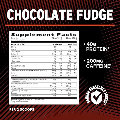 Miniatura 5 de GNC AMP Wheybolic Ripped  Fórmula de apoyo para la construcción muscular y el entrenamiento  Aislado de proteína de suero puro en polvo con BCAA