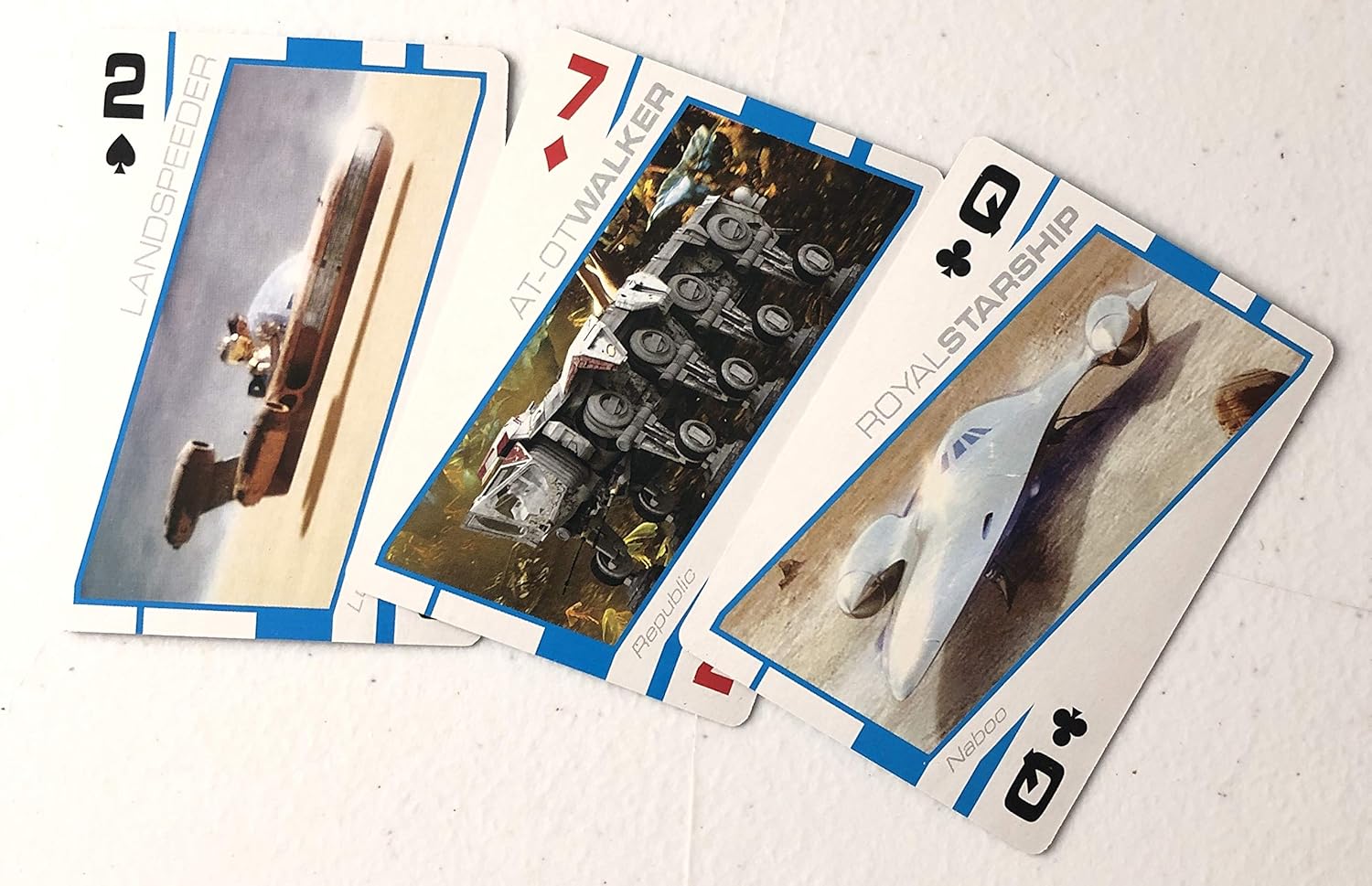 Star Wars Heroes Vehicles Playing Cards