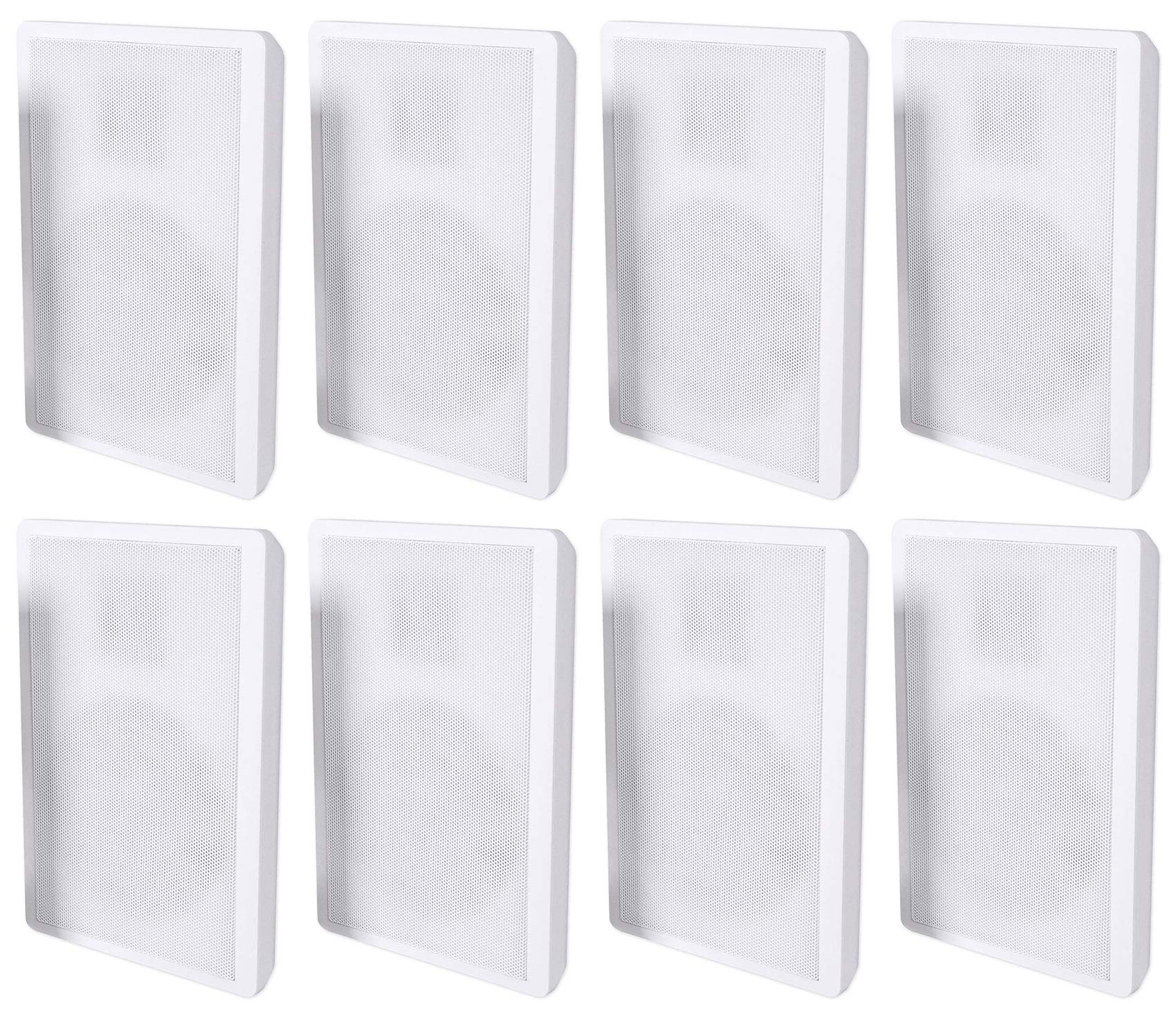 Rockville 8 RockSlim White Home Theater 5.25