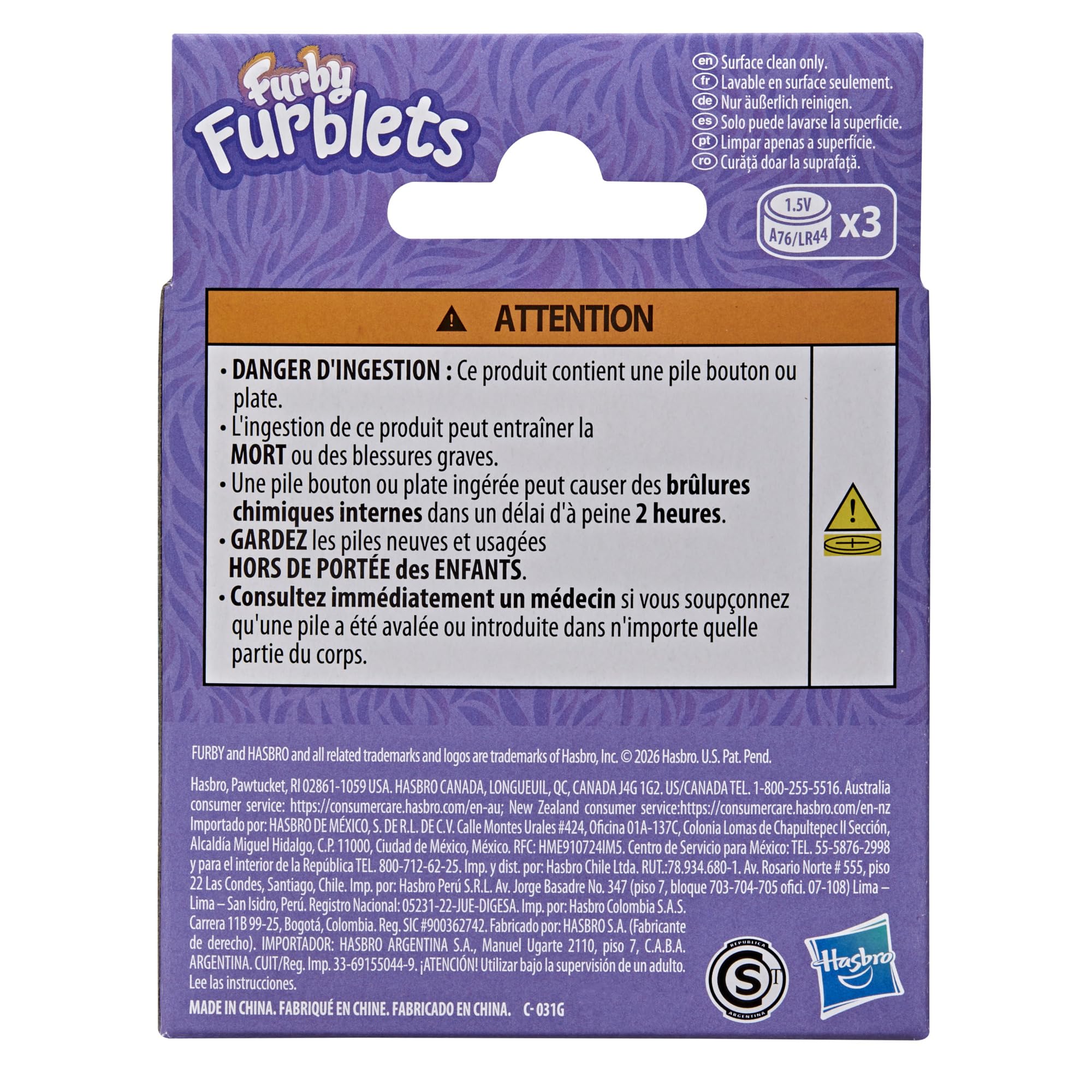 Furby Furblets, AVO-KAH, Peluche in Miniatura a Tema Avocado, Verde, con Musica e Suoni, Giocattoli di Cibo per Bambini e Bambine dai 6 Anni in su - 4